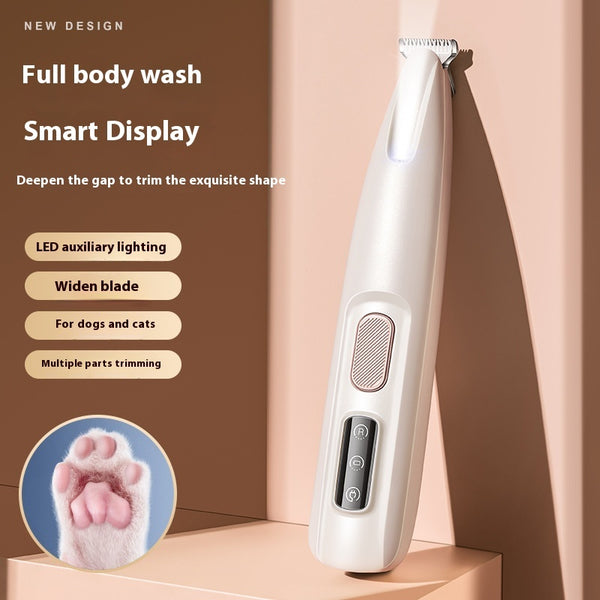 LED Pet Paw Trimmer – Waterproof & Rechargeable Grooming Tool