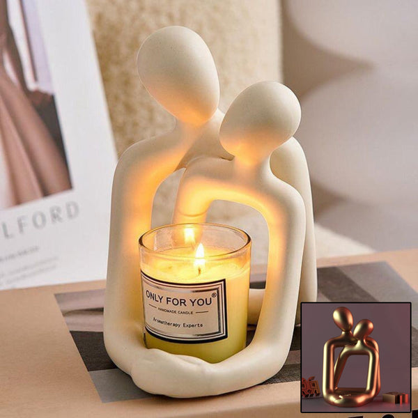 Heartwarming Loving Couple Resin Statue – Modern Home Decor & Romantic Gift